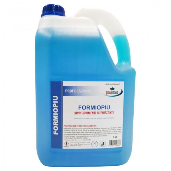 CLEAN PROFESSIONAL detergente battericida, igienizzante e sanificante, specifico per la disinfezione di pavimenti