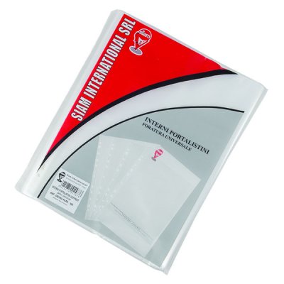 Buste foratura universale, liscia 22x30cm colore trasparente