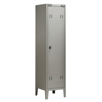 Armadio spogliatoio sporco/pulito, 1 posto con serratura colore grigio