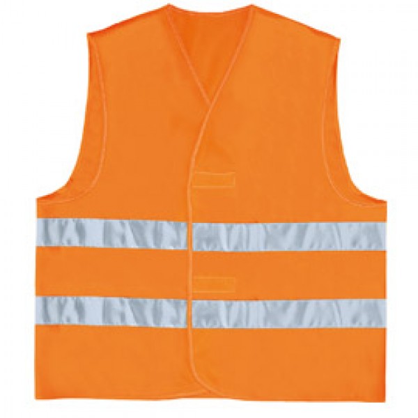 Gilet ad alta visibilita' colore arancione fluo
