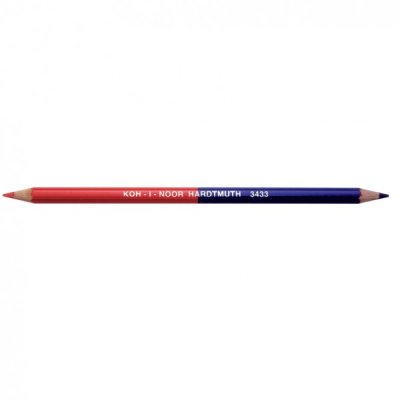 Matita Koh-I-Noor bicolore 7mm esagonale - Blu/Rosso - 12pz