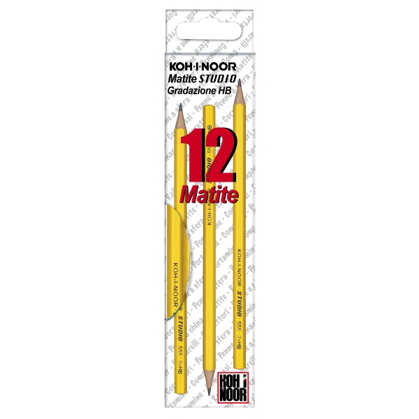 Matita Koh-I-Noor in grafite con fusto esagonale - 2B - 12pz