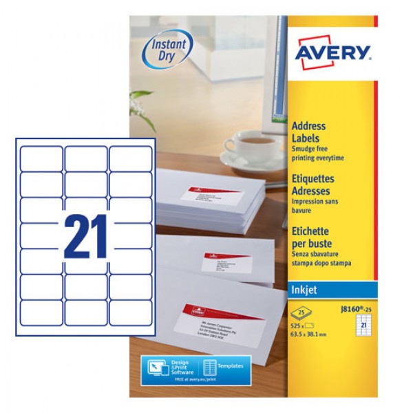 Quickdry - etichette adesive in fogli a4