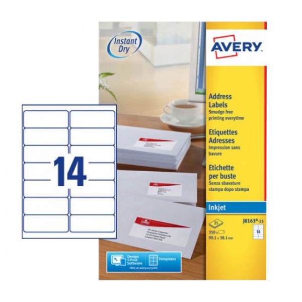 Quickdry - etichette adesive in fogli a4