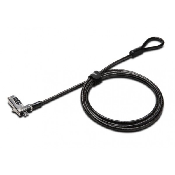 Lucchetto di sicurezza con conbinazione slim colore nero