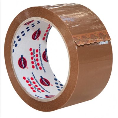 Nastro imballo pvc330, silenzioso colore avana