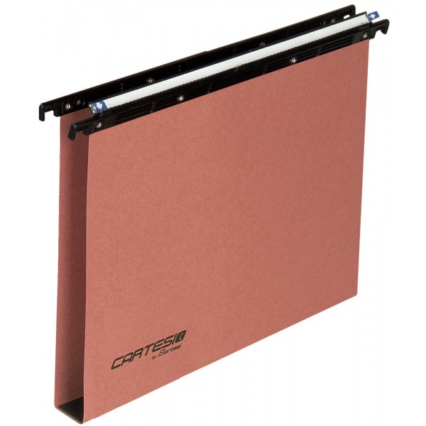 Cartelle sospese per CASSETTO BERTESI con fondo a U3, interasse 39cm - 240gr - Arancione