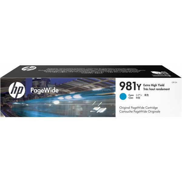 HP Cartuccia Originale Ciano 981Y (L0R13A)