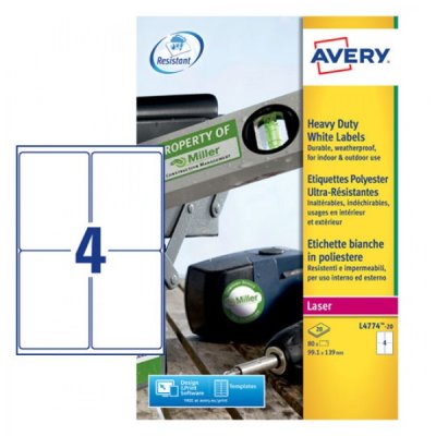 Etichette adesive in fogli a4 colore bianco