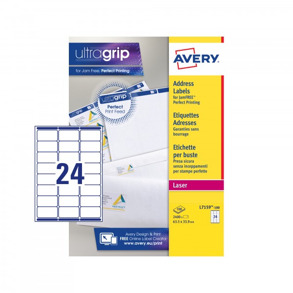 Ultragrip - etichette adesive in fogli a4