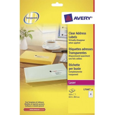 Buste e pacchi - etichette adesive in fogli a4 colore trasparente lucido
