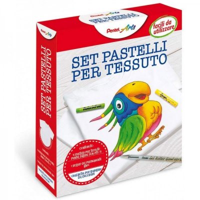 Kit fabric fun - pastelli per tessuto colore assortiti