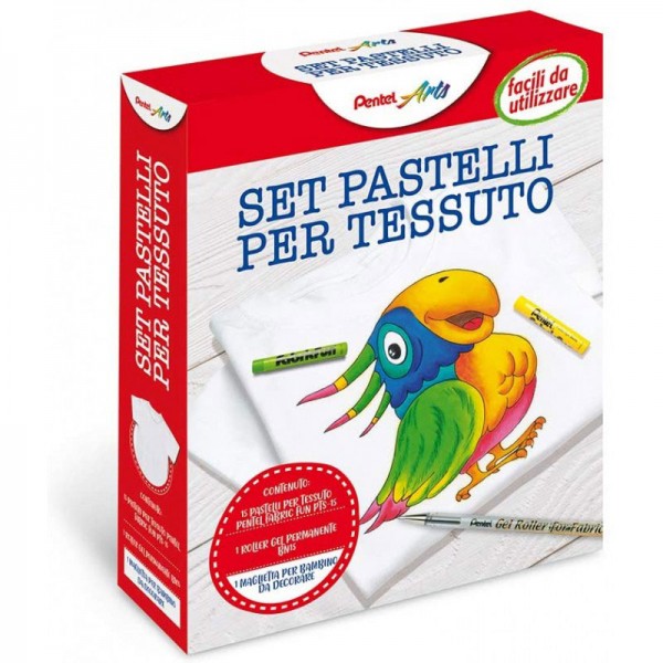 Kit fabric fun - pastelli per tessuto colore assortiti