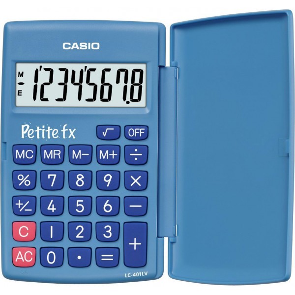 CASIO Calcolatrice tascabile LC 401LV-BU