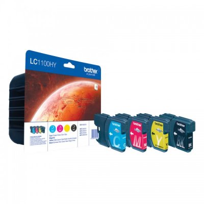 Lc1100hyvalbp cartuccia multipack xl cmyk colore nero, ciano, magenta, giallo