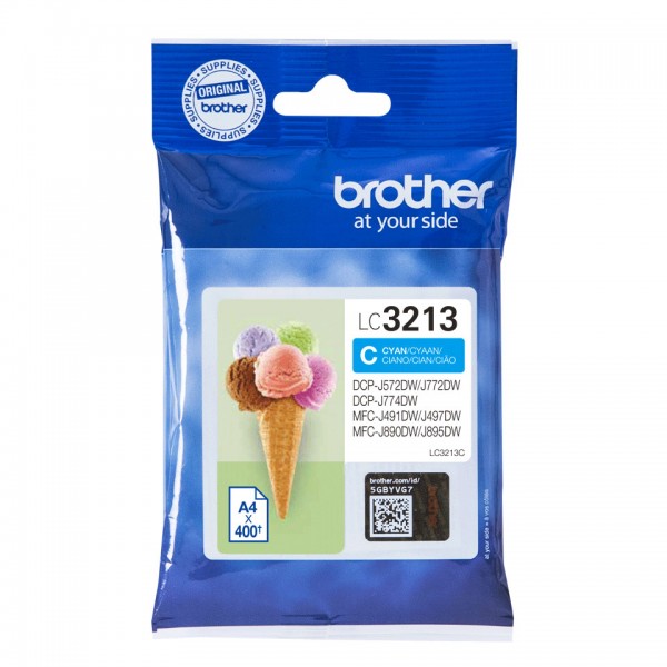 Brother Cartuccia Originale Ciano LC-3213C