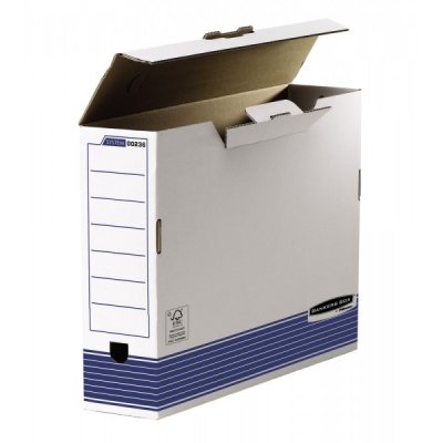 Bankers box system - scatola archivio colore bianco, blu