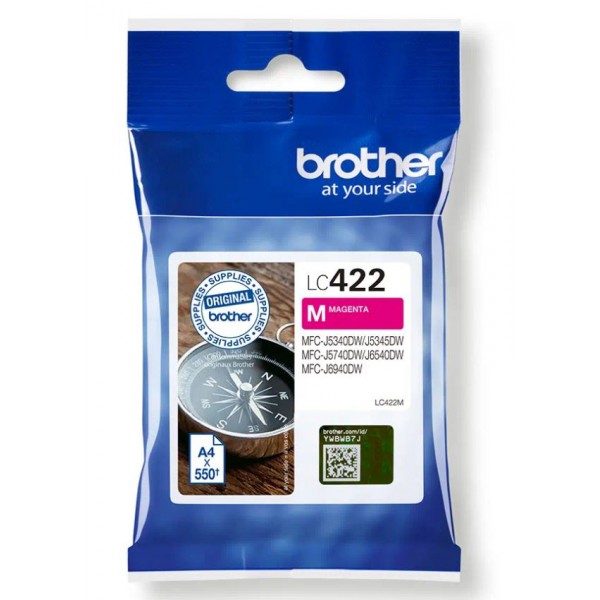 Brother Cartuccia Originale Magenta LC422M