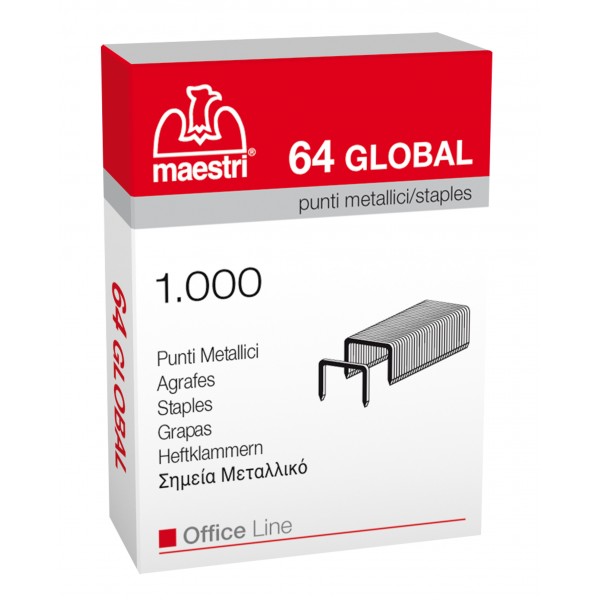 6/4 global - punti per cucitrici