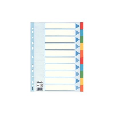 Intercalare in cartoncino colori assortiti, 12 tasti colore assortiti grammatura 160gr