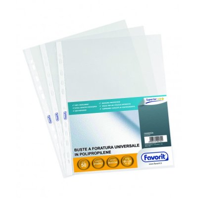 Buste forate in ppl, buccia 22x30cm colore trasparente