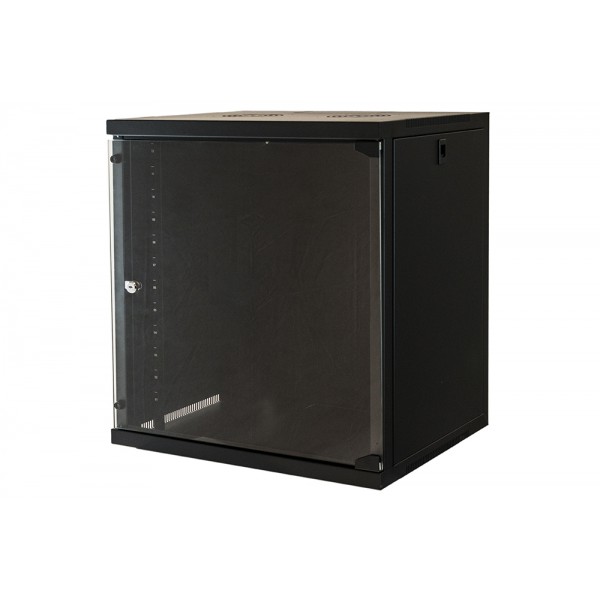 Armadio rack 19" 12 unita' da muro colore nero