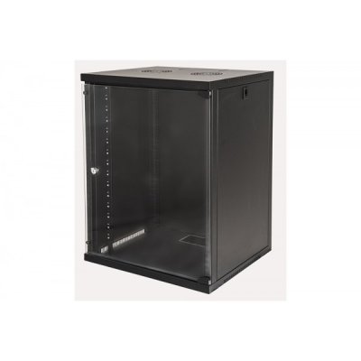 Armadio rack 19" 15 unita' da muro colore nero