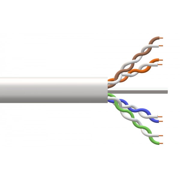 LINK cavo di rete in rame non schermato U/UTP con sezione AWG24 e LSZH da 305mt