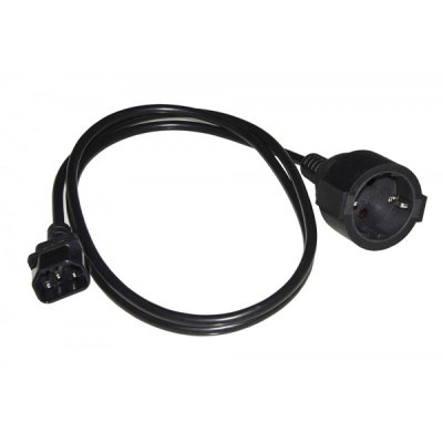 LINK adattatore di alimentazione con presa schuko tedesca femmina - iec c14 maschio cavo 1,50mt