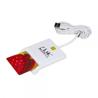 Lettore smart card 2.0 colore bianco
