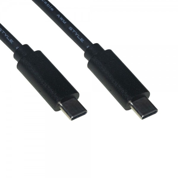 Cavo usb-c 3.2 m/m 2mt colore nero
