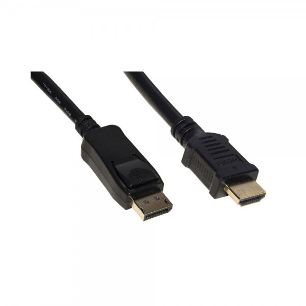 Cavo video displayport 1.2 - hdmi 1.4 colore nero