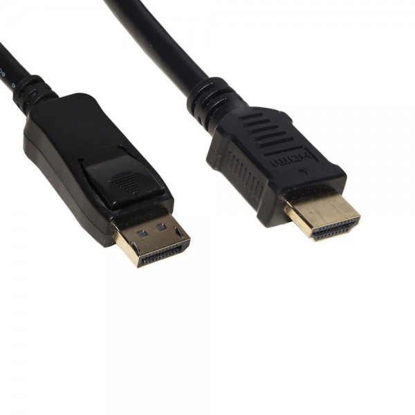 Cavo video displayport 1.2 - hdmi 1.4 - 1.8mt colore nero