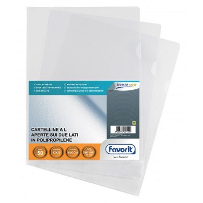 Cartelline a l pratic, buccia 22x30cm colore trasparente