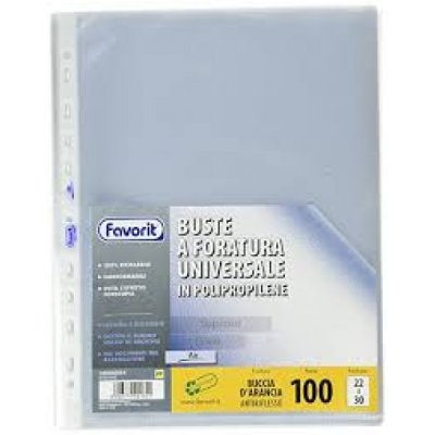Buste forate in ppl, buccia 22x30cm colore trasparente