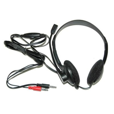 LINK cuffia con microfono orientabile connessione tramite due connettori JACK 3,5mm