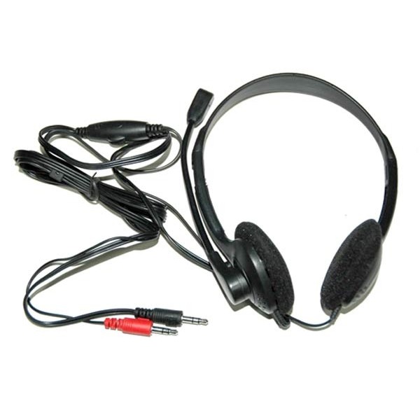 LINK cuffia con microfono orientabile connessione tramite due connettori JACK 3,5mm