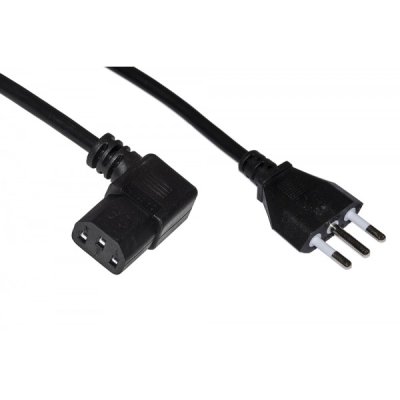 LINK cavo alimentazione spina italiana tripolare 10 a - presa 90 gradi iec 1.8mt