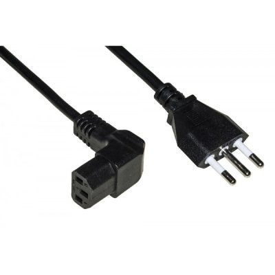LINK cavo alimentazione spina italiana tripolare 10A - presa 90 gradi iec 1.8mt