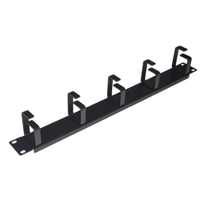 Listello guidacavi per armadi rack 19" colore nero