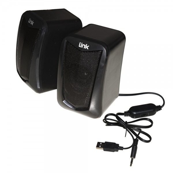 LINK speaker con due casse da 5W con alimentazione USB