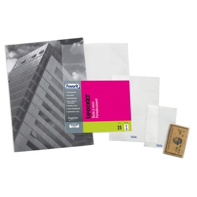 Buste a sacco upocket 22x30cm colore trasparente