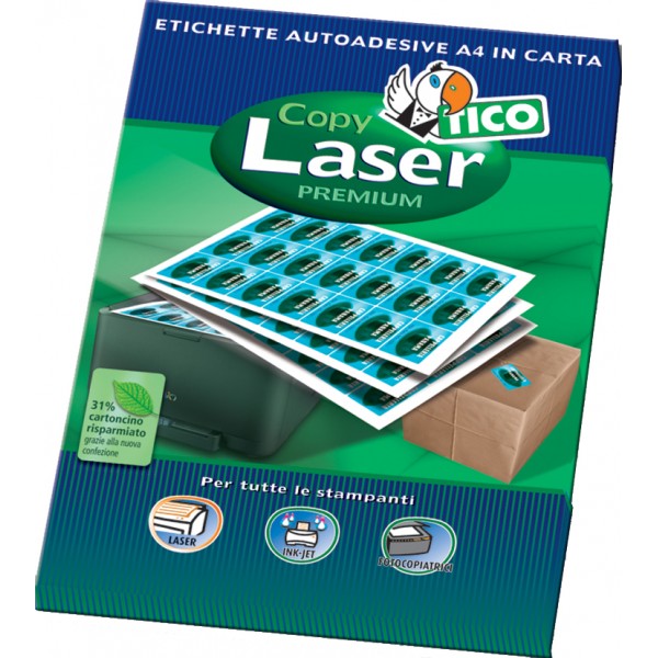 Etichette adesive in fogli a4