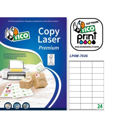 Etichette adesive in fogli a4 colore bianco opaco grammatura 153gr