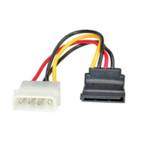 DIGITUS adattatore interno di alimentazione da 15cm con 1 connettore SATA a 90 gradi e 1 connettore MOLEX maschio 4 poli
