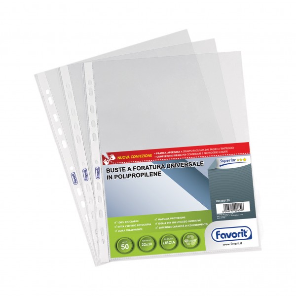 Superior - buste forate colore trasparente