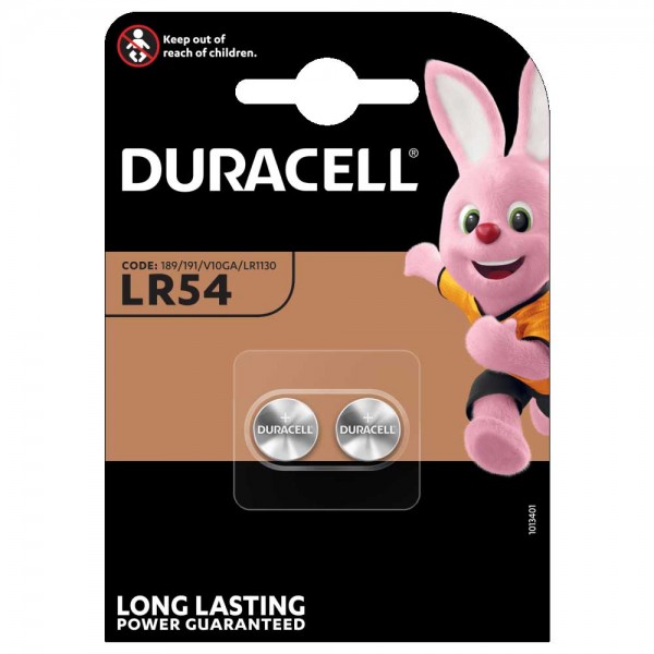 DURACELL Batteria alcalina LR54 1,5V