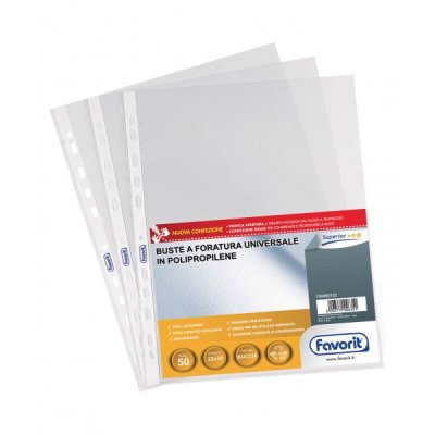 Buste forate in ppl, buccia 22x30cm colore trasparente