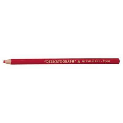 Matita dermotografica OSAMA ideale per per scrivere e marcare pelle, tessuti, stoffa, vetro, metallo, plastica e ceramica in modo indelebile. - Rosso