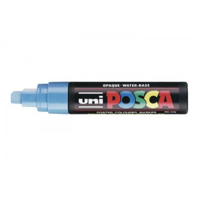Paint pc17k - marcatore permanente colore azzurro tipo punta scalpello